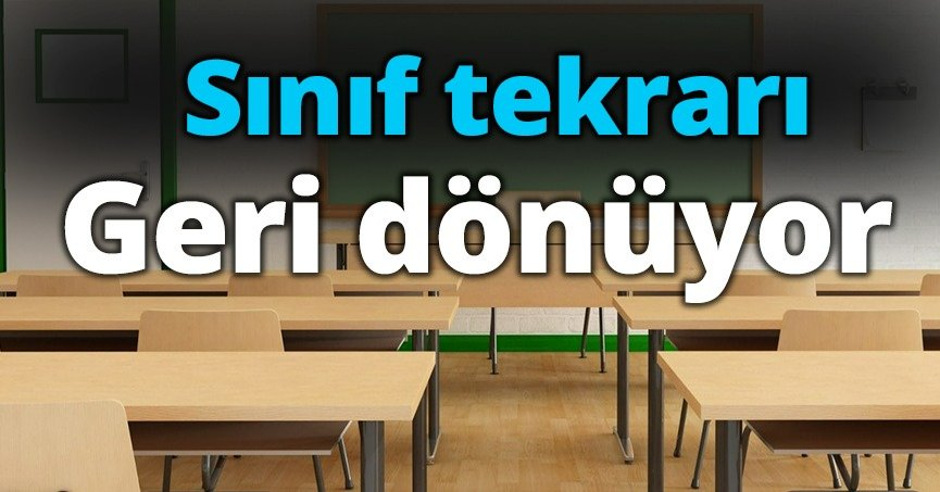 Bakan Tekin: Sınıf tekrarı geri dönüyor