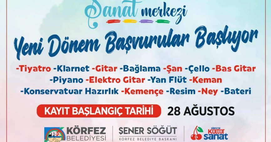 Körfez Sanat Merkezi’nde yeni dönem başlıyor