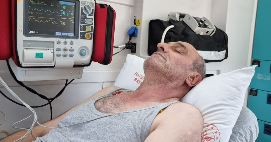 Eski ilçe başkanı kalp krizi geçirdi