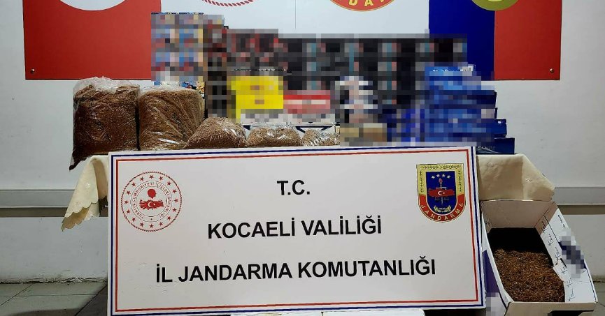 Kocaeli'de 7 bin 180 dolu ve boş makaron ele geçirildi