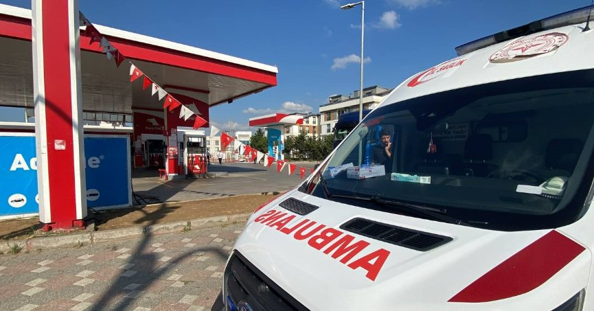 Akaryakıt istasyonunda yangın paniği