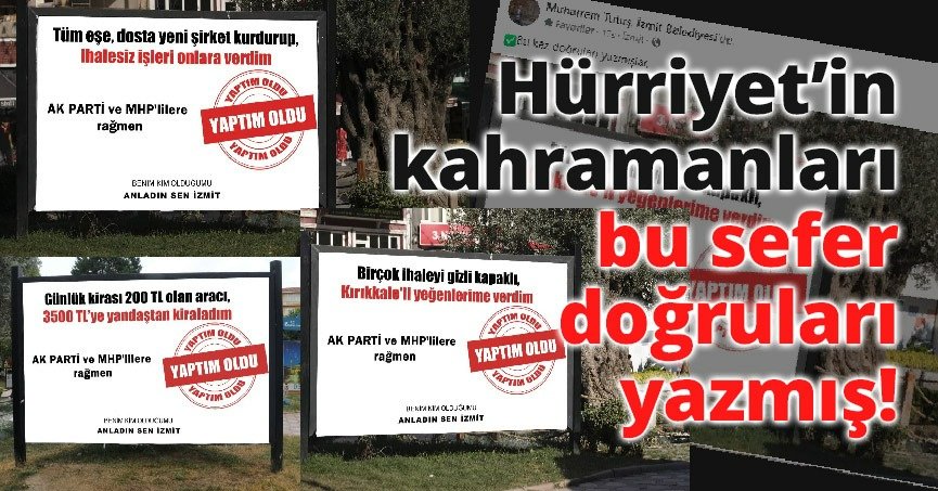 Hürriyet’in kahramanları bu sefer doğruları yazmış!