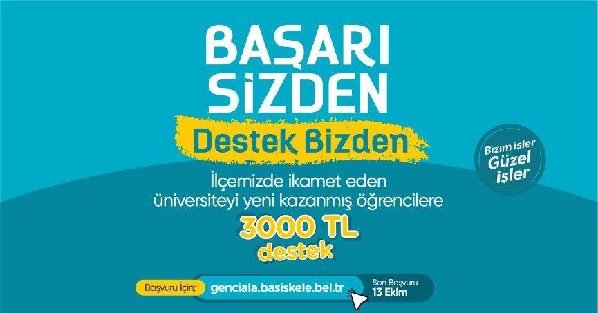 Yeni Üniversiteli Gençlere Eğitim Desteğine Devam