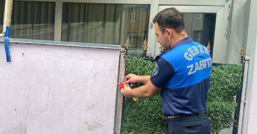 Gebze'de kurallara uymayan iş yerleri mühürlendi