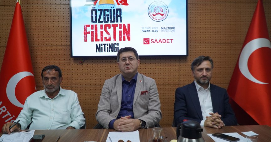 SAADET KOCAELİ’DEN ÖZGÜR FİLİSTİN MİTİNGİNE DAVET