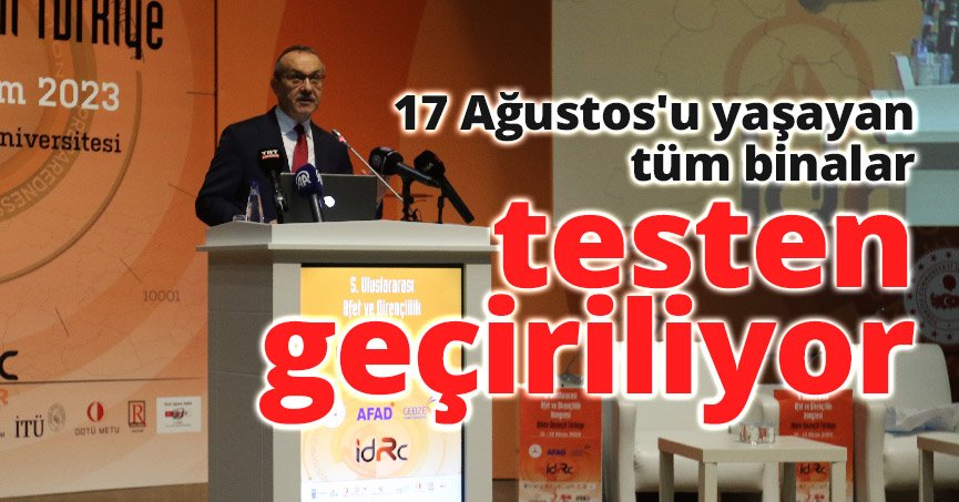 17 Ağustos'u yaşayan Kocaeli'de tüm binalar testten geçiriliyor