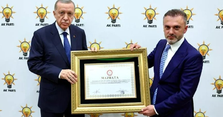 Erdoğan mazbatasını aldı