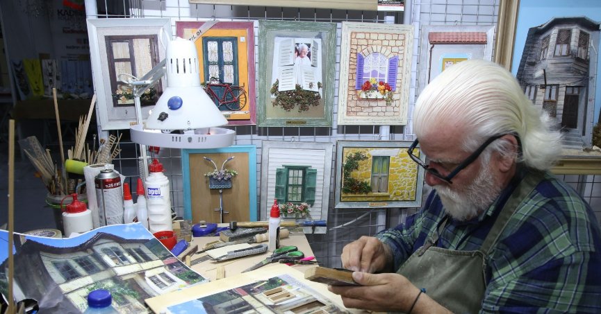 Atık malzemelerden yapılan çalışmalar büyük beğeni topladı