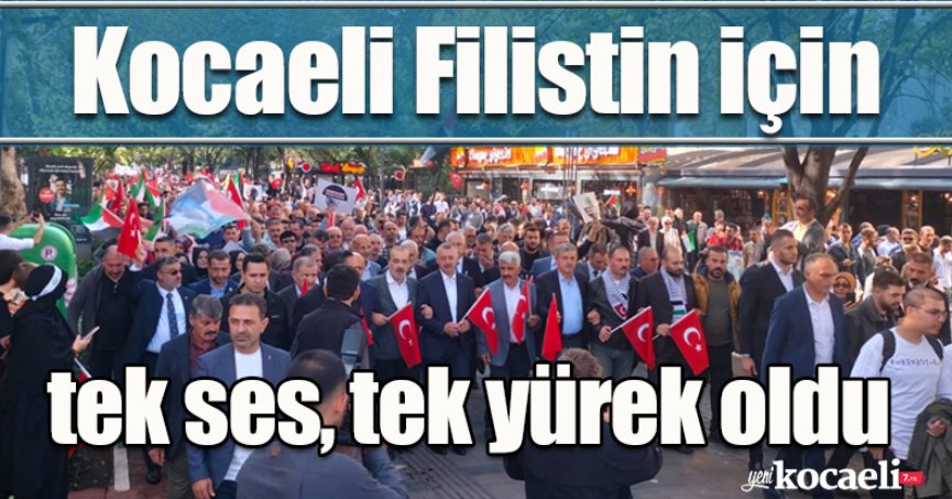 Kocaeli Filistin için tek ses, tek yürek oldu