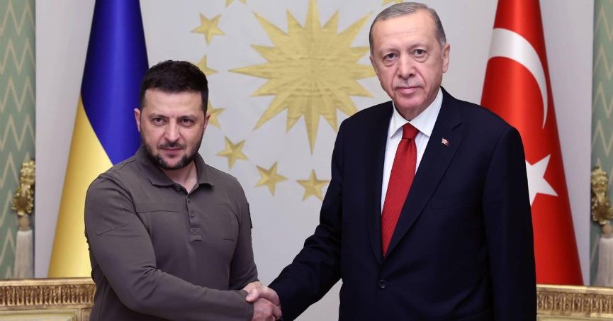 Cumhurbaşkanı Erdoğan, Ukrayna Devlet Başkanı Zelenskiy ile görüştü