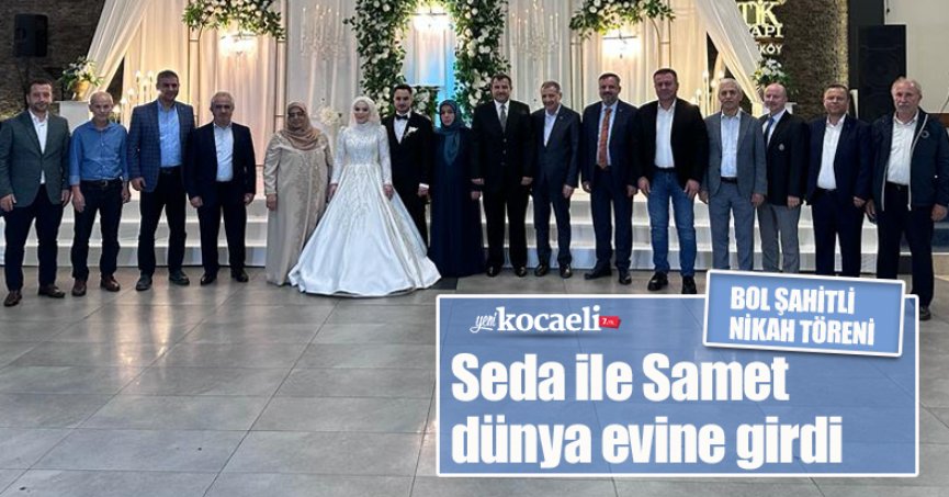 Seda ile Samet dünya evine girdi.