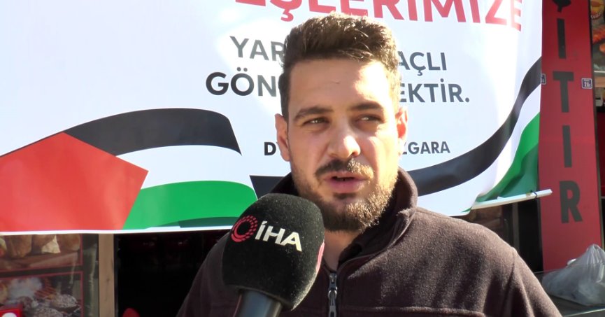 Bir günlük kazancını onlar için bağışladı