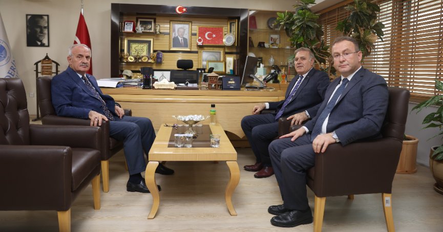 Ayhan ve Demirelli’den  Başkan Aygün’e Ziyaret