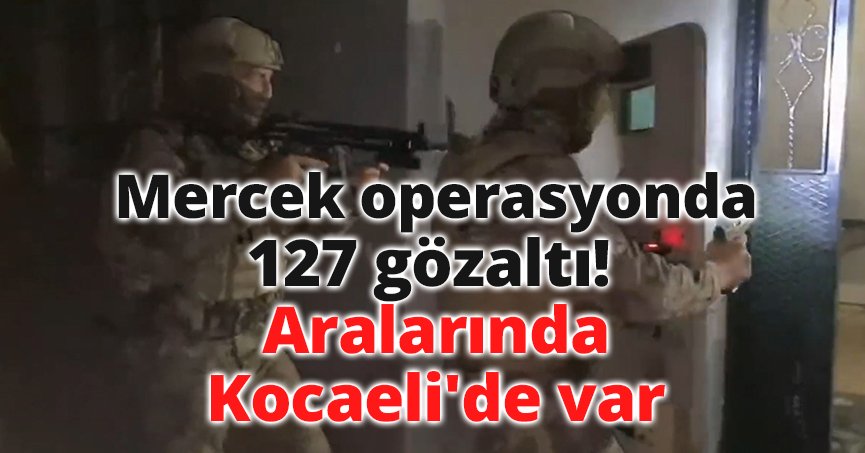 Mercek operasyonda 127 gözaltı! Aralarında Kocaeli'de var