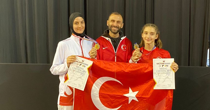 Körfezli Eslem ve Ravza, Balkan Şampiyonu oldu