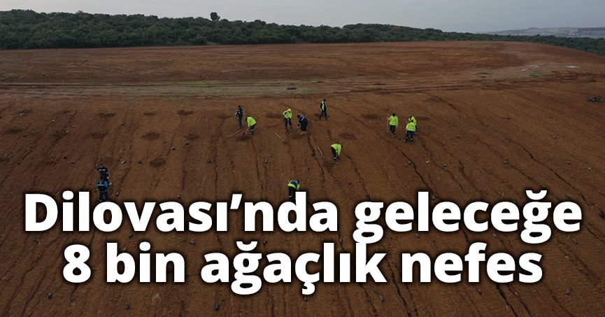 Dilovası’nda geleceğe 8 bin ağaçlık nefes