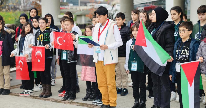 Körfez Belediyesi Çocuk Meclisi’nden  Filistin’li çocuklara destek