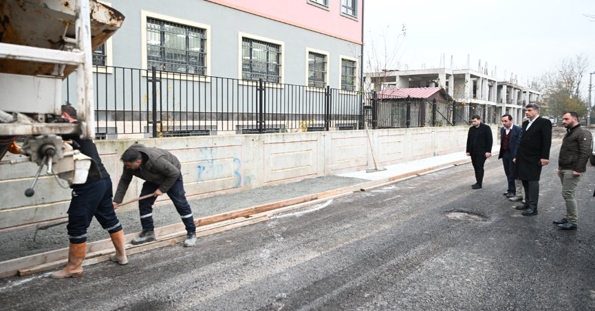 BAŞKAN KOCAMAN ÇALIŞMALARI YERİNDE İNCELEDİ