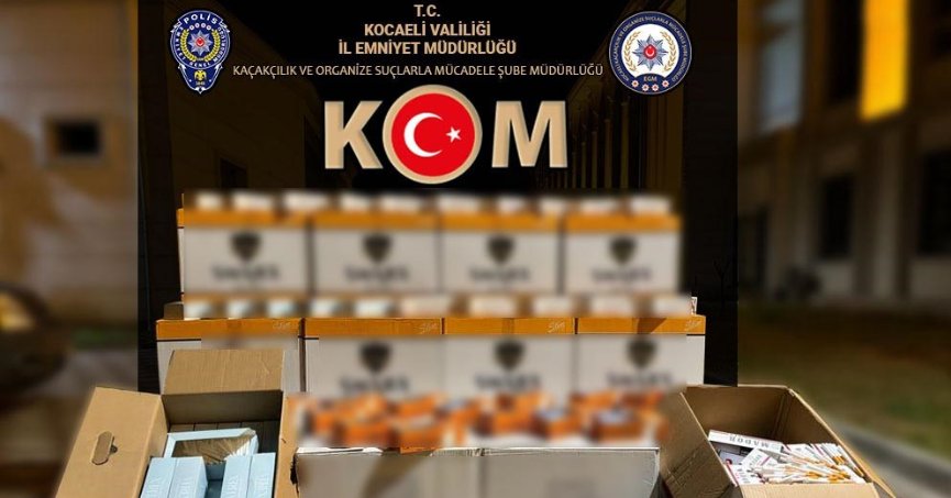 Kocaeli’de 470 bin makaron ele geçirildi