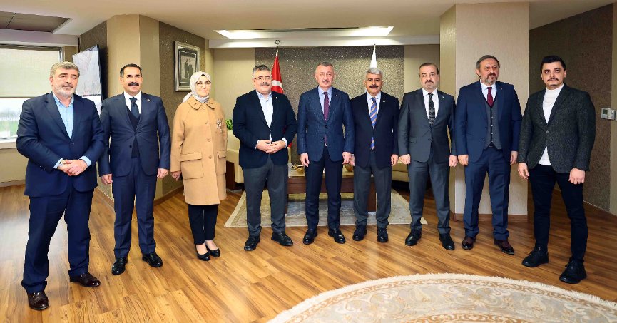 Milletvekillerinden, Başkan  Büyükakın’a hayırlı olsun ziyareti