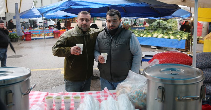 Büyükşehir’den içleri ısıtan ikram