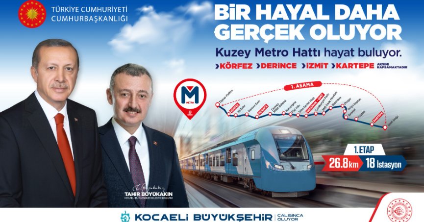 Kuzey Metro hattı 2024 yatırım programına alındı