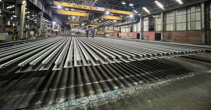 Alikahya tramvayında rayların üretimi tamamlandı