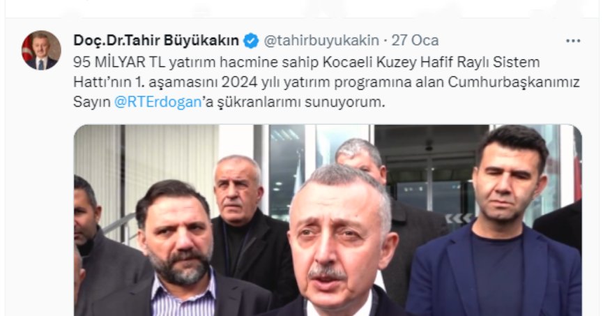 Büyükakın: Cumhurbaşkanımıza şükranlarımı sunuyorum