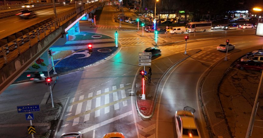 Tramvay hattı kavşaklarında sinyalize çalışması