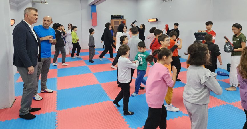 DÜZAĞAÇ KÜLTÜR MERKEZİ’NDE TAEKWONDO DERSLERİ BAŞLADI