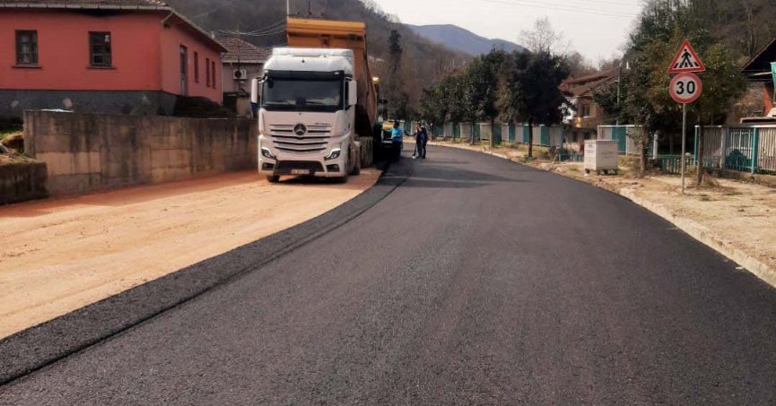 Gölcük Selimiye yolu asfaltlandı