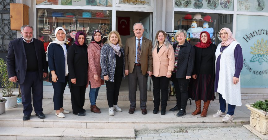 Başkan Aygün Hanımeller  Kooperatifi’ne Konuk Oldu