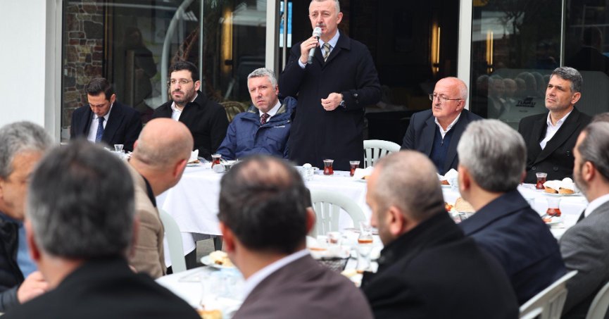 Büyükakın ve Kocaman,  MOBESKO esnafıyla buluştu