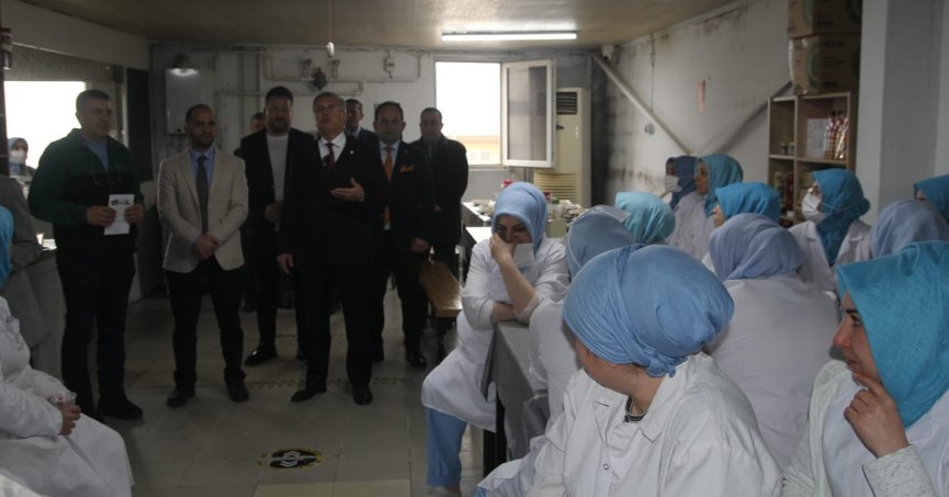 PROF DR. DOĞAN AYDAL PİŞMANİYE İMALATÇILARINI ZİYARET ETTİ