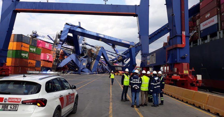 Milyonluk liman kazasının güvenlik kamera görüntüleri ortaya çıktı