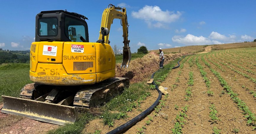 İSU, KANDIRA VE İZMİT’TE TARIMSAL SULAMA İÇİN YENİ SULAMA SUYU HATLARI YAPIYOR