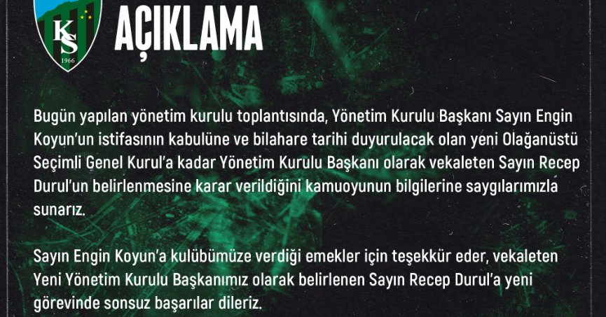 Kocaelispor olağanüstü kongreye gidecek