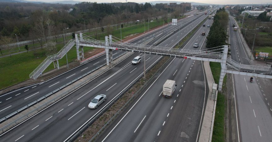 Stadyum bağlantı yolunda tamamlanan kısımlar trafiğe açıldı