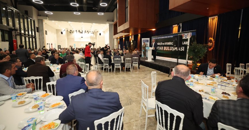 Başkan Büyükakın, ulaşım esnafıyla iftarda buluştu