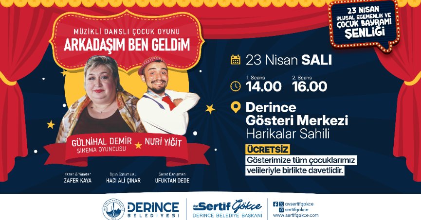 Derince’de Çocuk Bayramı Şenliği