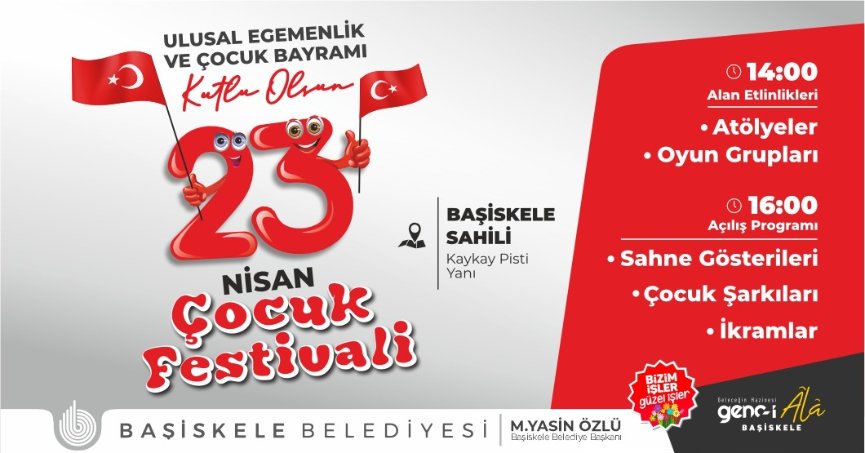 Başiskele 23 Nisan Coşkusunu Hep Birlikte Yaşayacak