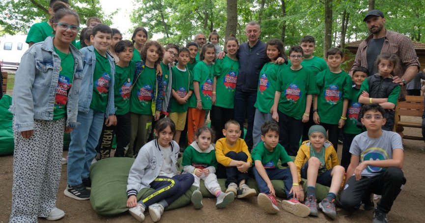 Minik dostlarından Başkan’a; ‘’Teşekkürler Tahir amca’’