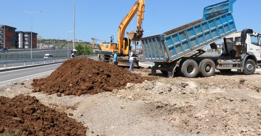 Yeşilova-Solaklar Kavşağı’nda çevre düzenlenmesi