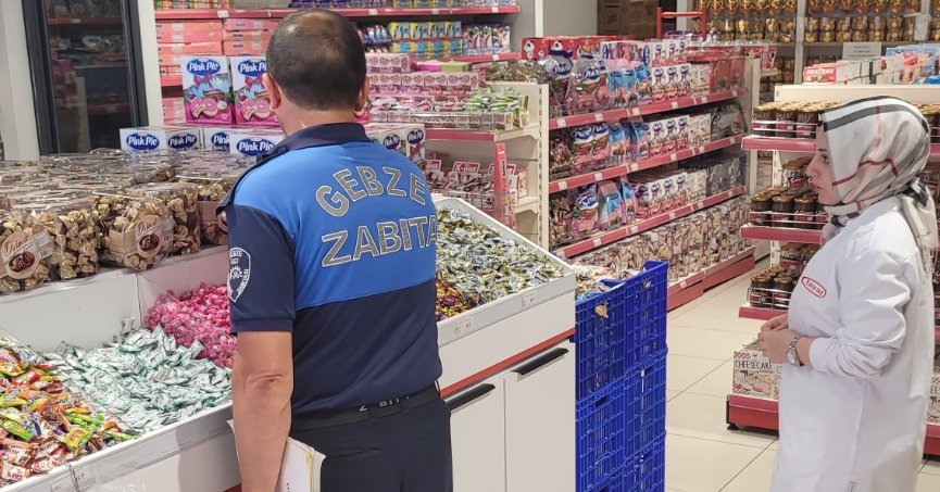 Gebze'de bayram öncesi denetimler sıklaştırıldı