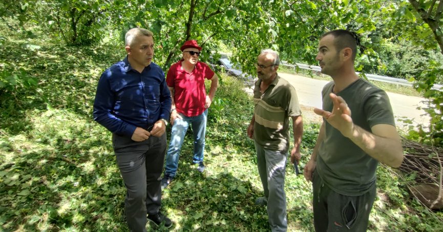 BAŞKAN ÖLMEZ YAĞIŞLARDAN ETKİLENEN TARIM ALANLARINDA