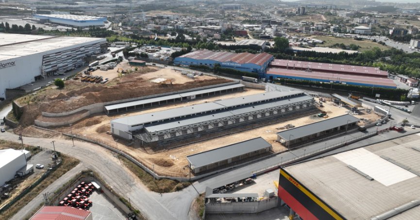 Yeni hal binası kendini gösterdi