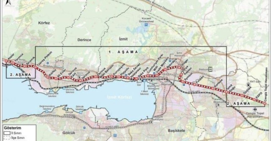 Körfez - Kartepe metro hattının proje ihalesi yapıldı