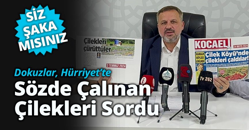 Dokuzlar, Hürriyet'e Sözde Çalınan Kayıp Çilekleri Sordu