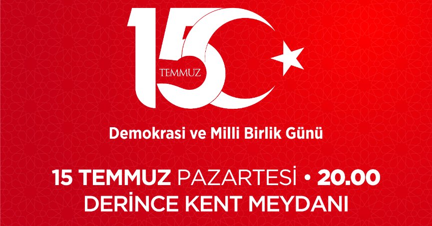 Derince’de 15 Temmuz Anma Programı