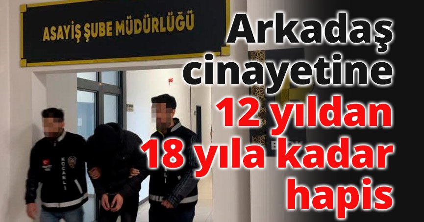 Arkadaş cinayetine 12 yıldan 18 yıla kadar hapis talebi